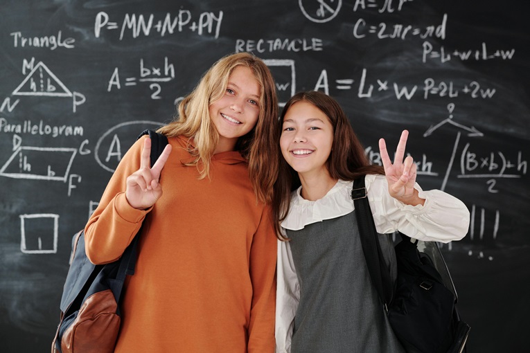 two happy girls in a residential treatment program